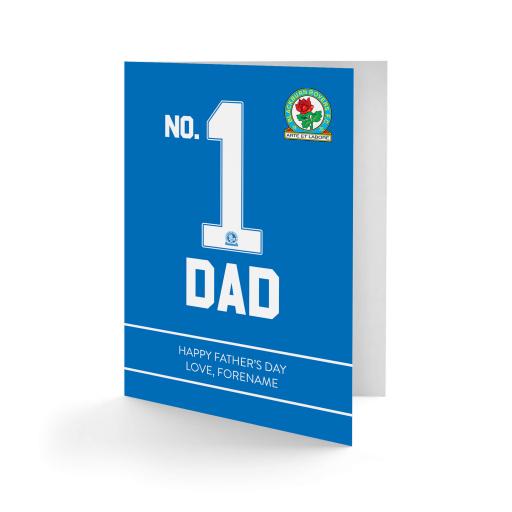 Blackburn Rovers FC No.1 Dad Father's Day Card
