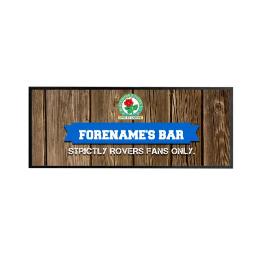 Blackburn Rovers Wood Name Regular Bar Runner