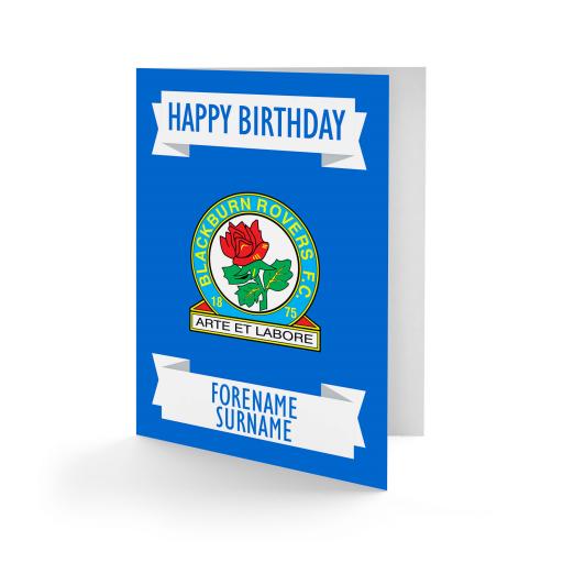 Blackburn Rovers FC Crest Birthday Card