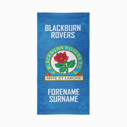 Blackburn Rovers FC Crest Design Towel - 70cm x 140cm