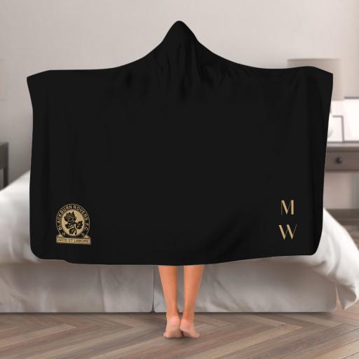 Blackburn Rovers FC Initials Hooded Blanket (Adult)
