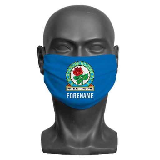 Blackburn Rovers FC Crest Adult Face Mask (Large)